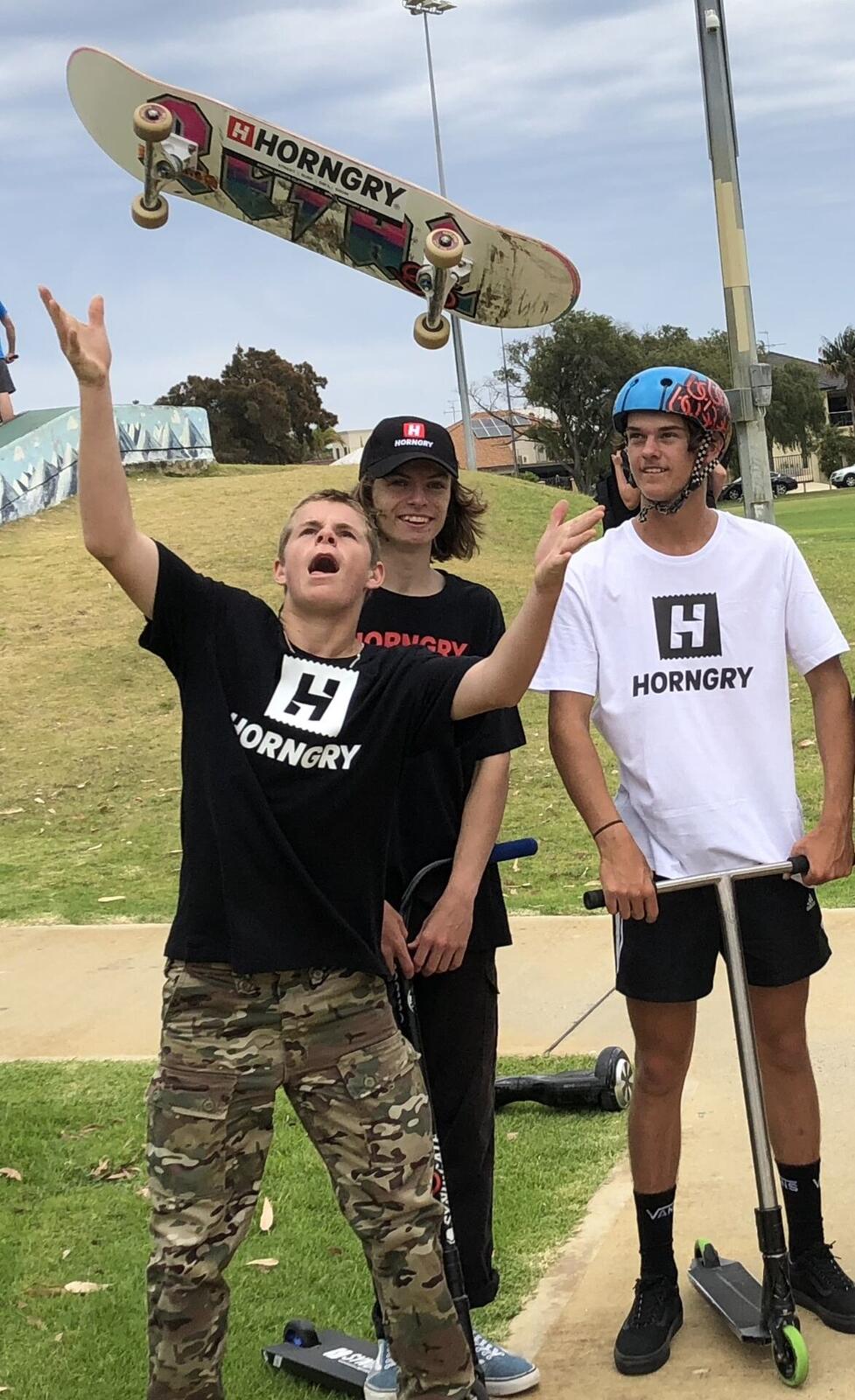 STREET action sports scene representing the HORNGRY STREET sector
